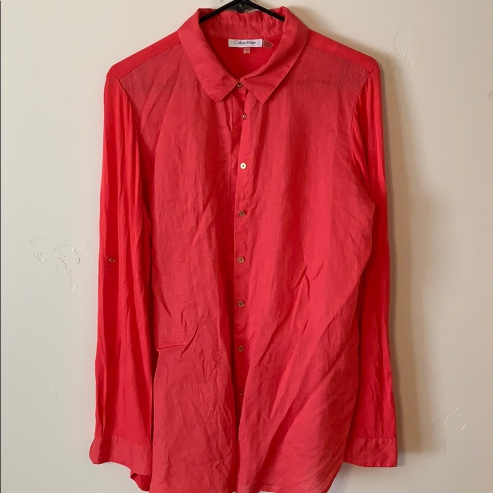 Calvin Klein long sleeve blouse